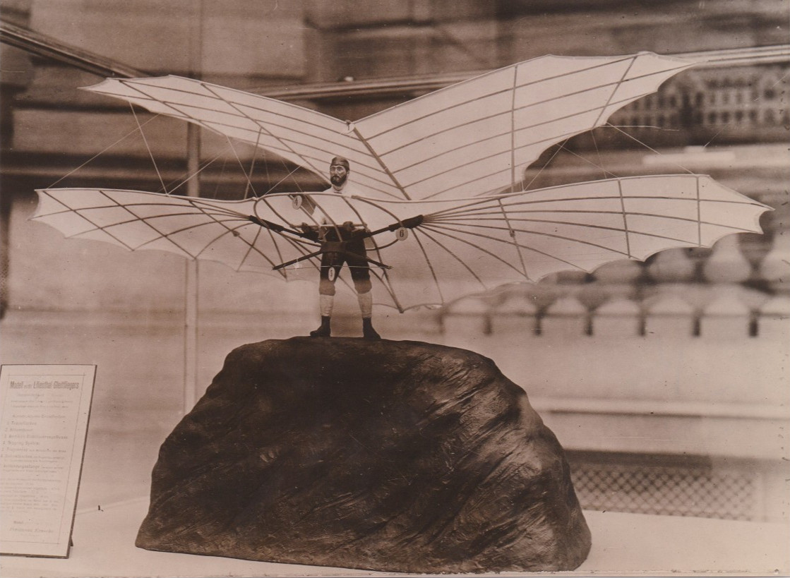 1921 Press Photo View Model of Pioneer Aviator Otto Lilienthal at Berlin Museum