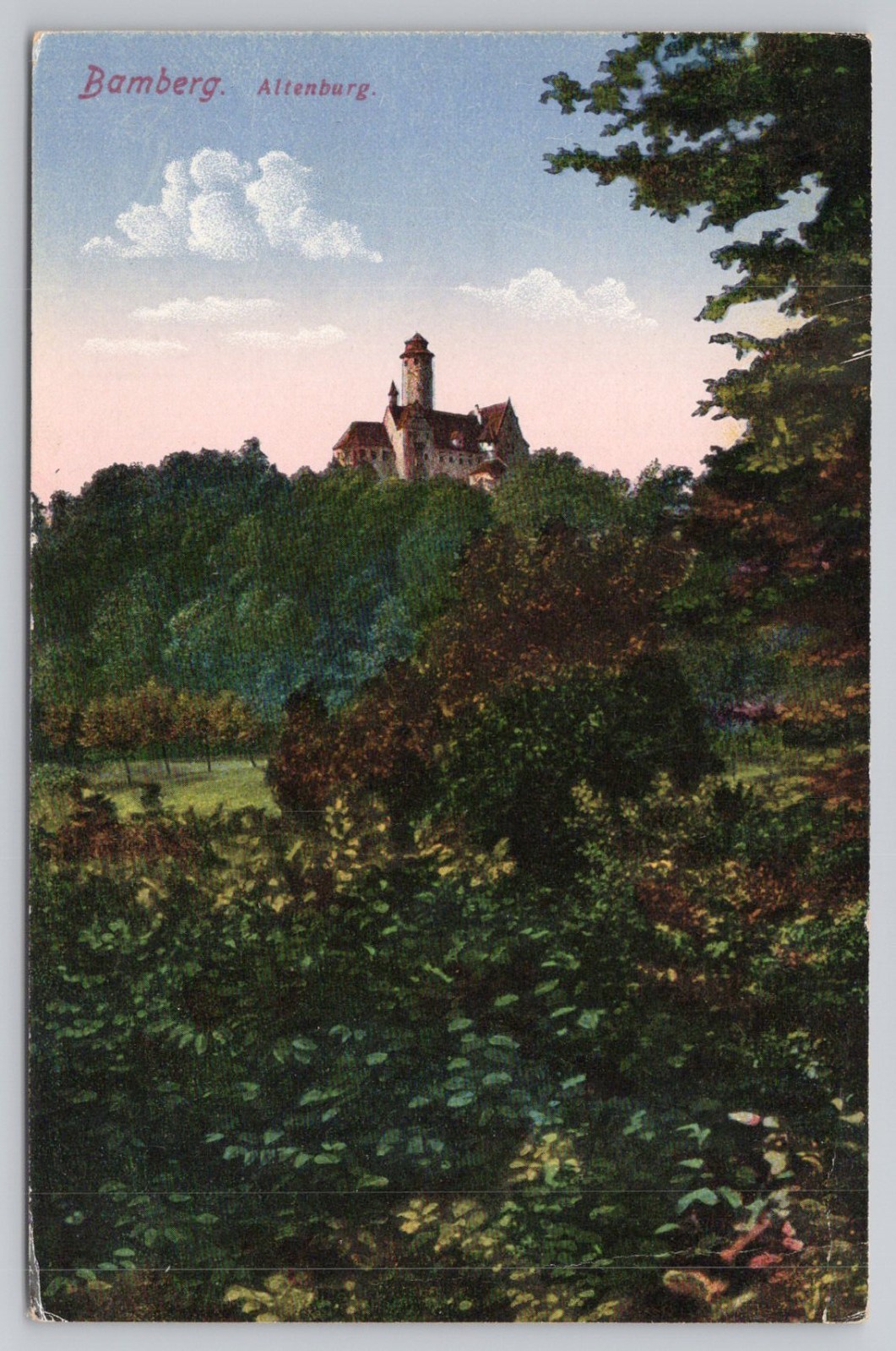 Altenburg Castle, Bamberg, Germany DB UNP Postcard