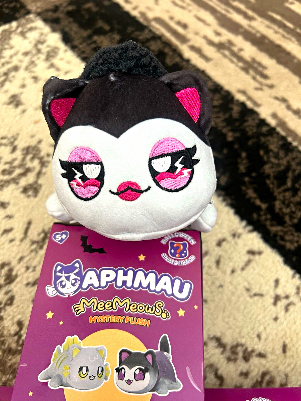 Aphmau MeeMeows Bride of Frankenstein Cat Plush, Limited Edition Halloween