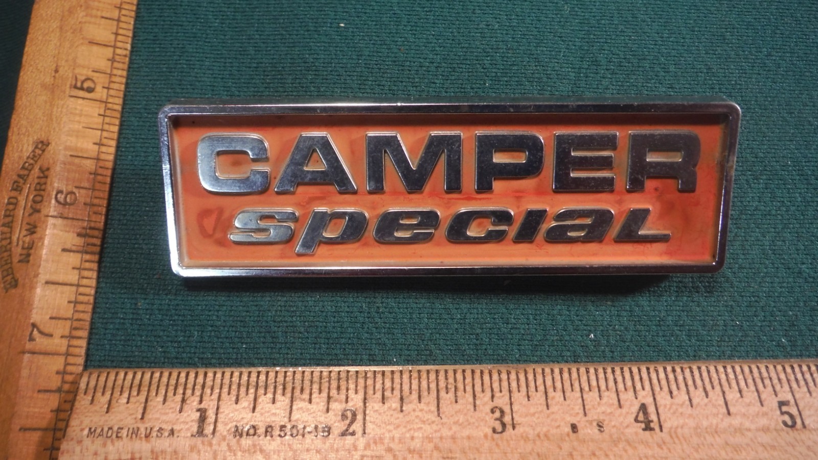 CK15  Ford Camper Special Fender Emblem Vntage 1977 #D7TB16B114 F-250 RANGER XLT