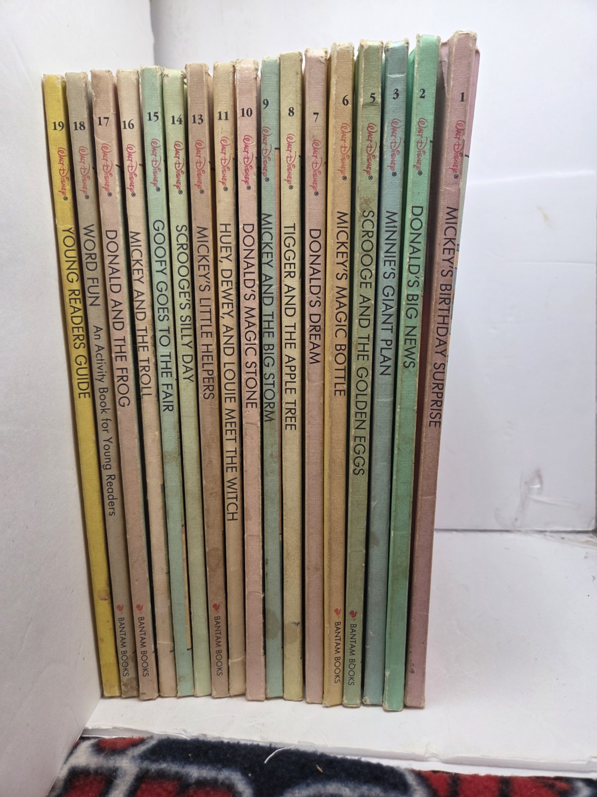 Vintage Mickey's Young Readers Library Disney Books Volumes 1-19 Missing 4 & 12
