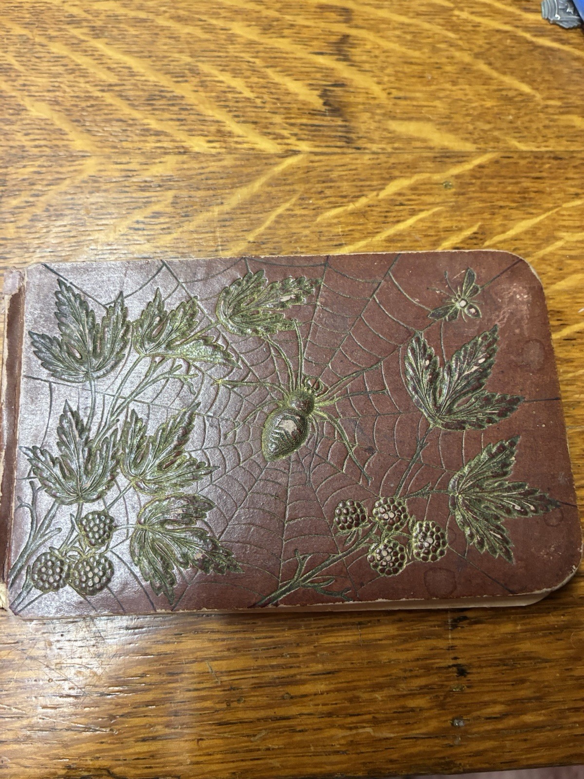 Antique 1800s Autograph Book with Handwritten Letters 