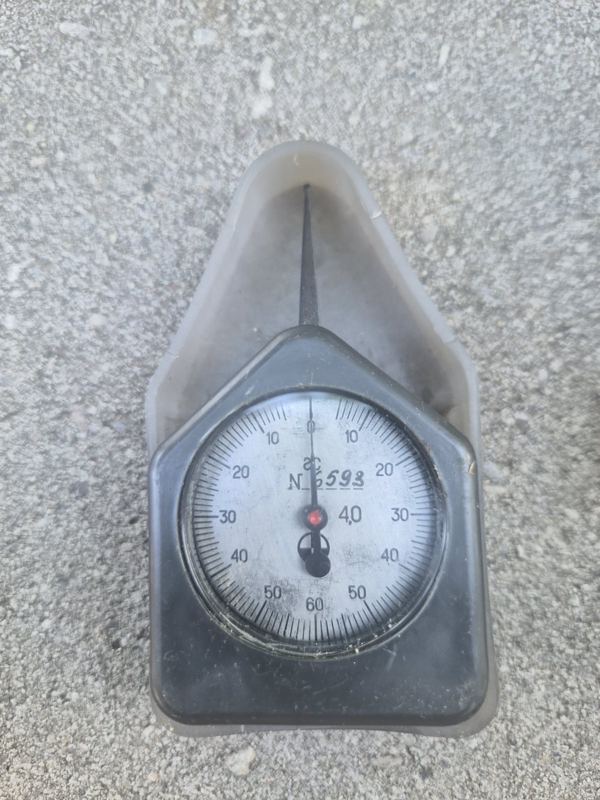 Vintage USSR Soviet Grammeter 10-60g Tension Force Gauge Meter Relay Clock Tool