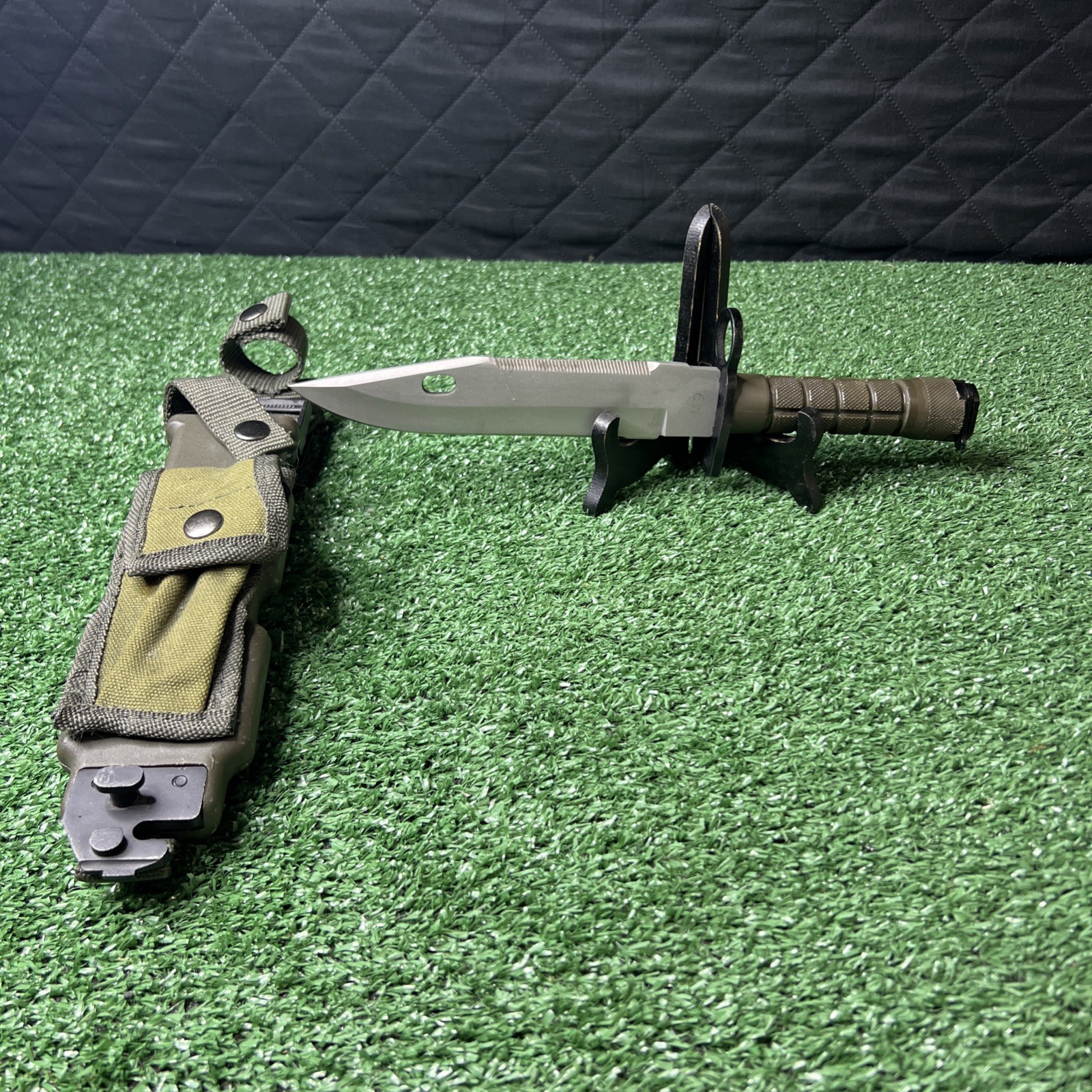 US Army M 9 Bayo Knife w/ Multifuncitonal Sheath Blade Stainless Steel - Repro