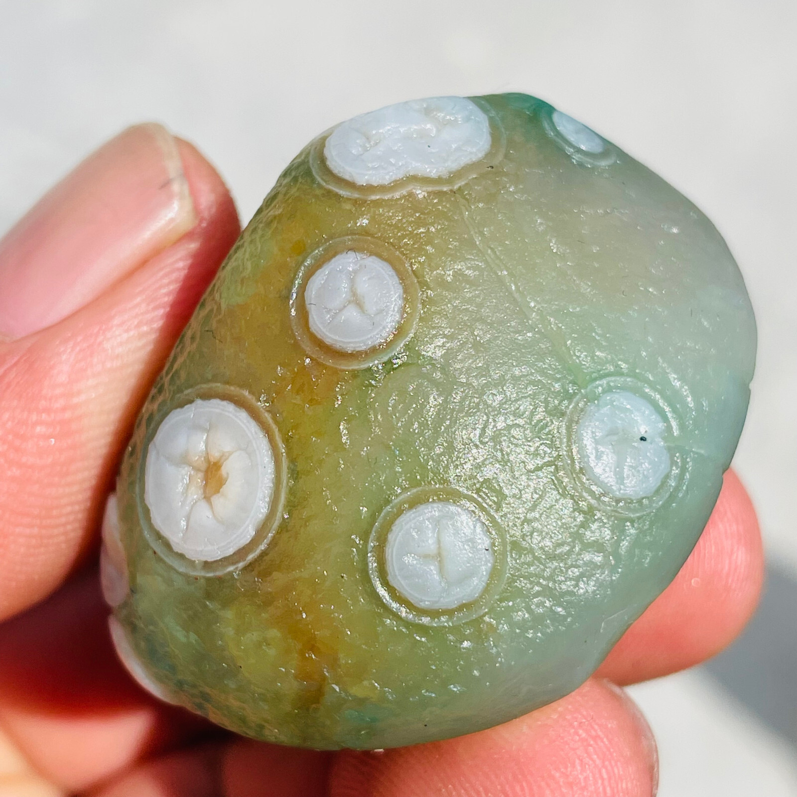 58g Natural Gobi Agate Eye Agate Banded Agate Crystal Healing Collection