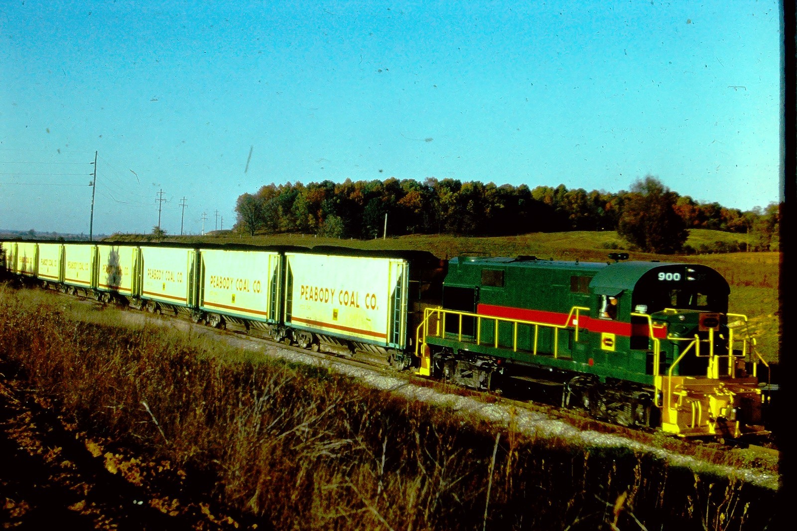 PCCX 900 Alco RS-27 RS27 Peabody Coal 1974 35mm slide