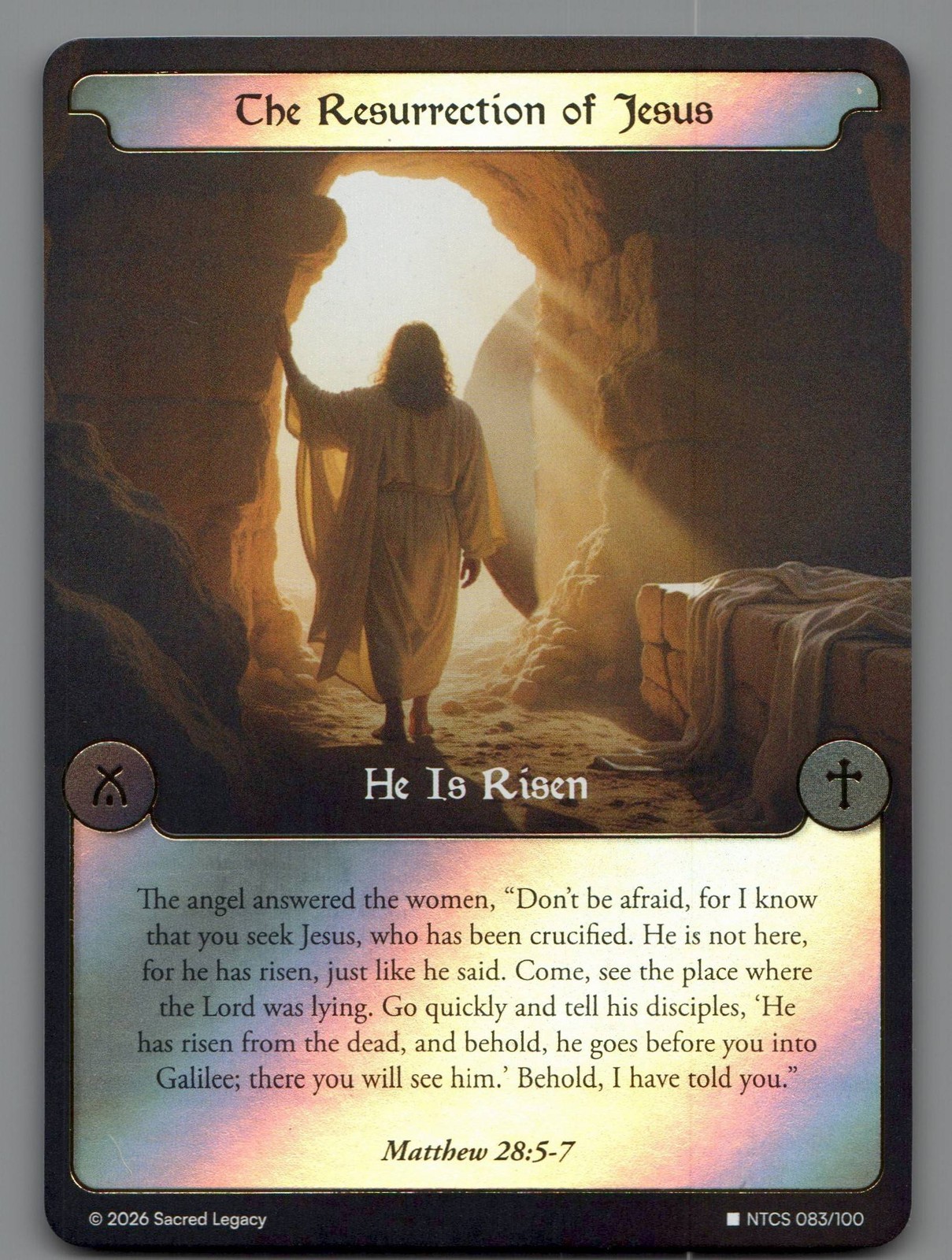 2026 Sacred Legacy 083/100 The Resurrection of Jesus