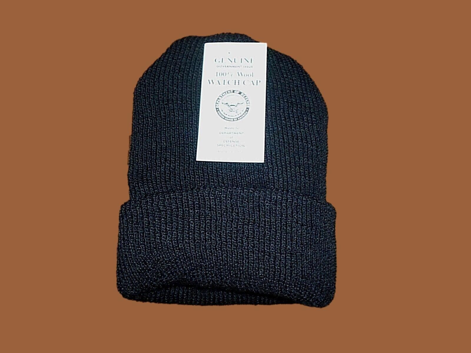  NEW GENUINE MILITARY WATCH CAP NAVY BLUE 100% WOOL 2 PLY U.S.A MADE BEANIE