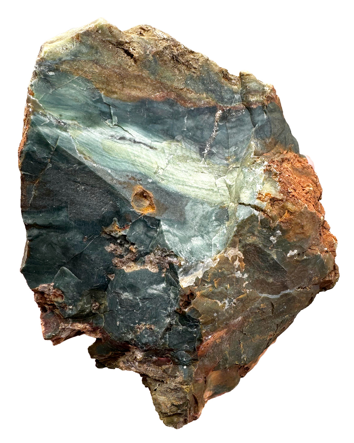 2.75 LB RARE Common Opal Green, Blue, Red, Orange Rough Rock Specimen