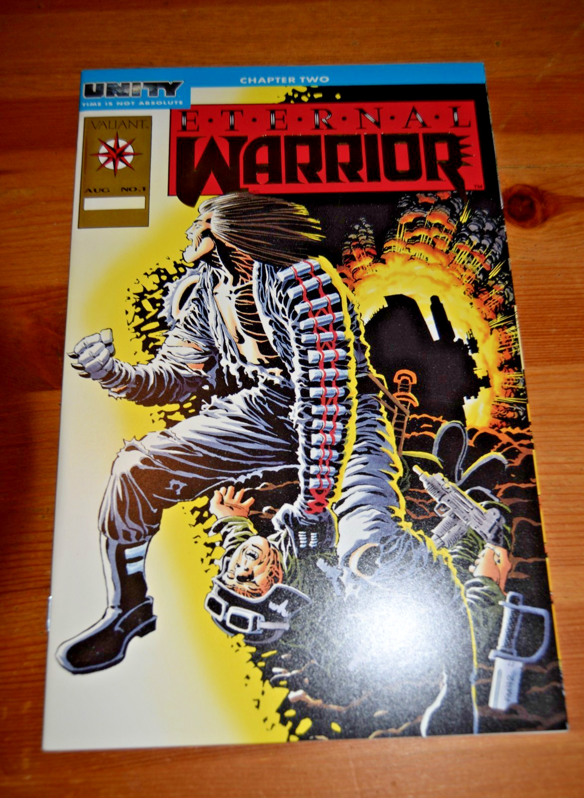 Eternal Warrior #1 Gold Embossed Variant Valiant Comics 1992 Frank Miller Cover