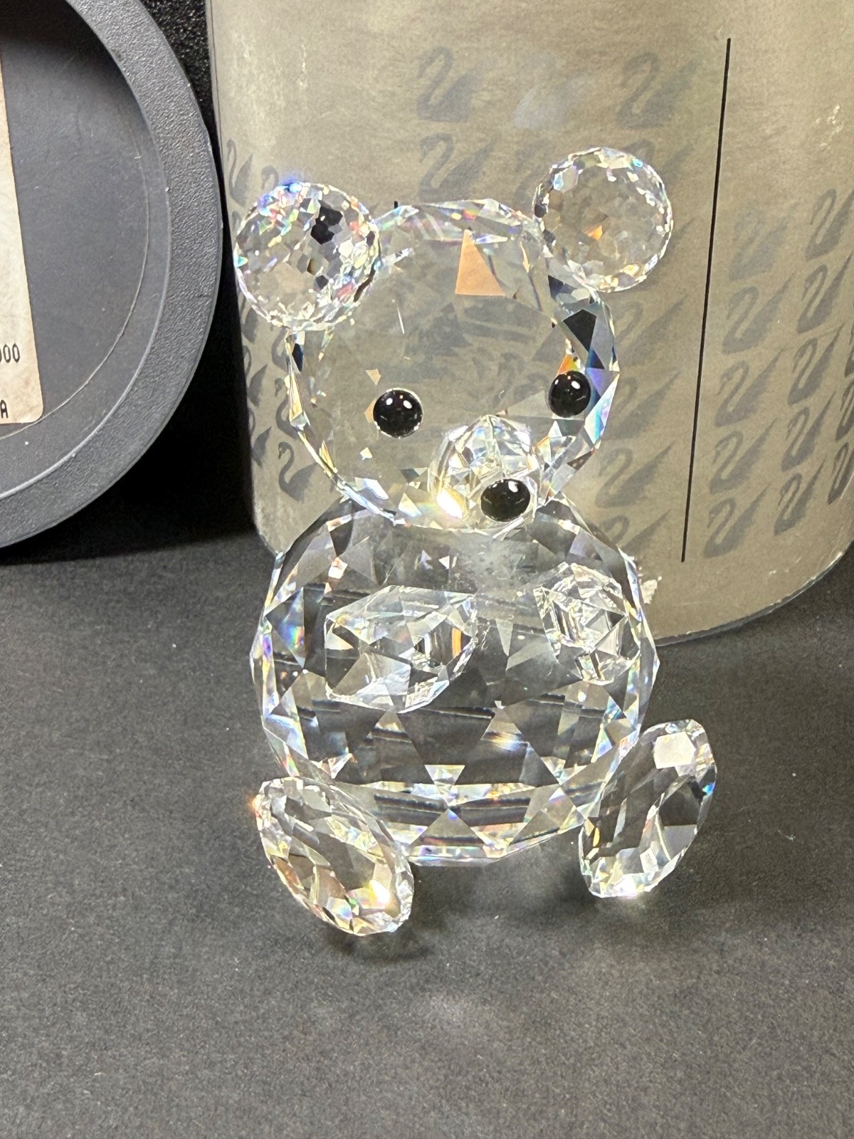 Swarovski Crystal Large Teddy Bear 7637NR075000 Retired 2 3/4