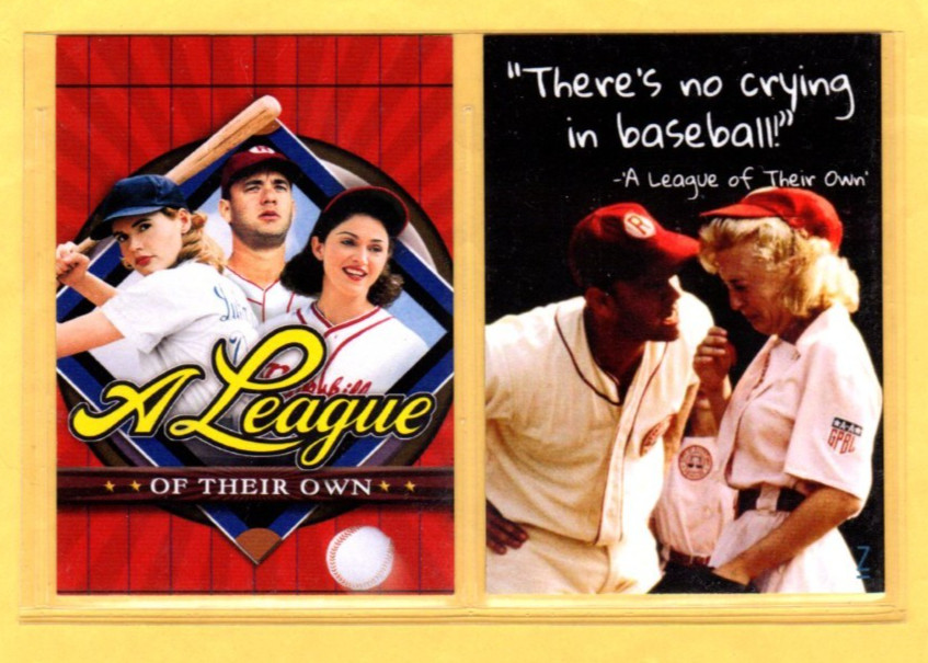 A LEAGUE OF THERE OWN MOVIE CUSTOM NOVELTY TRADING CARD 2 CARDS SET A LEAGUE OF THERE OWN MOVIE CUSTOM NOVELTY TRADING CARD 2 CARDS SET