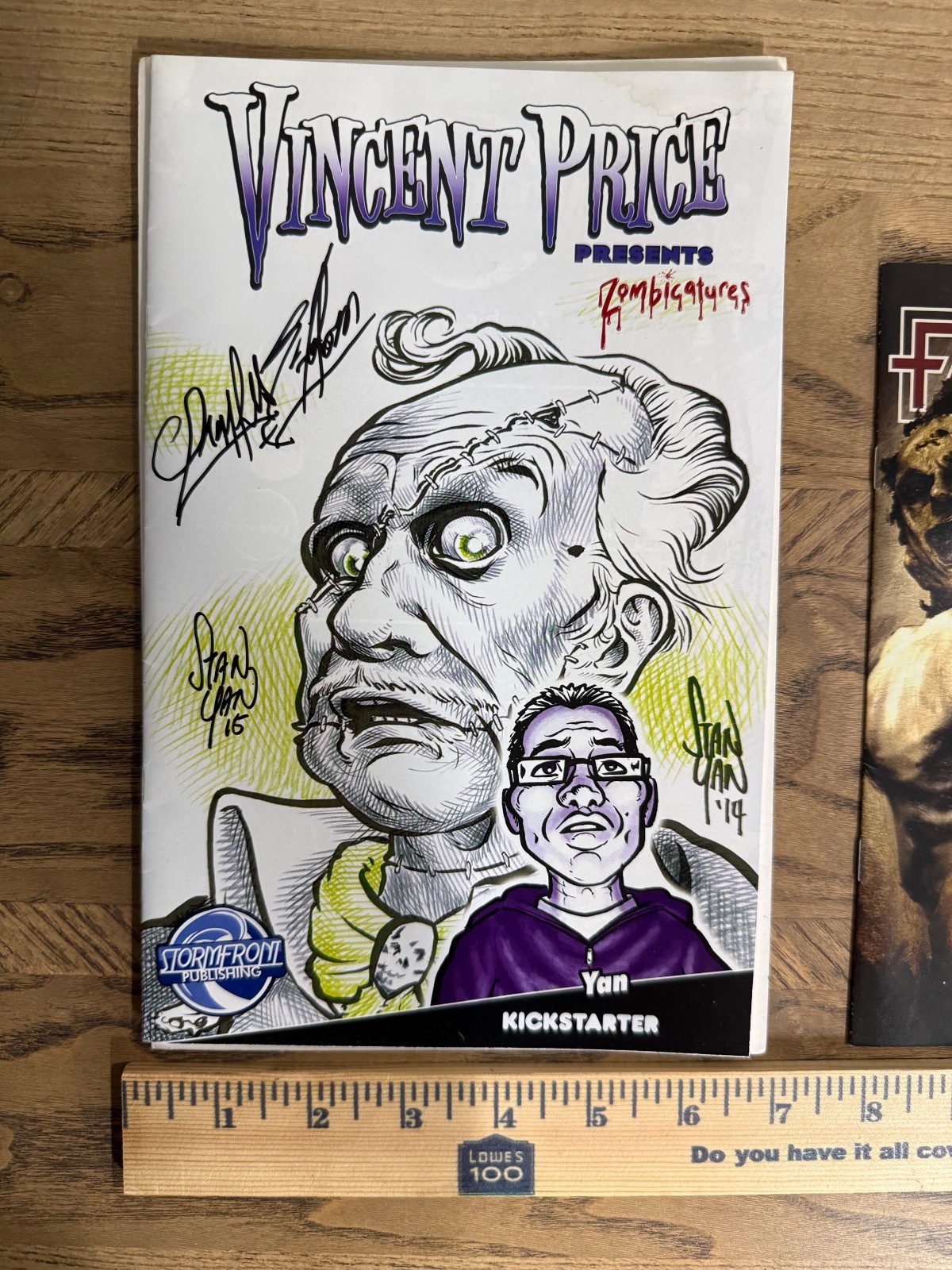 Vincent Price Presents Horror Comic Signed by Creators