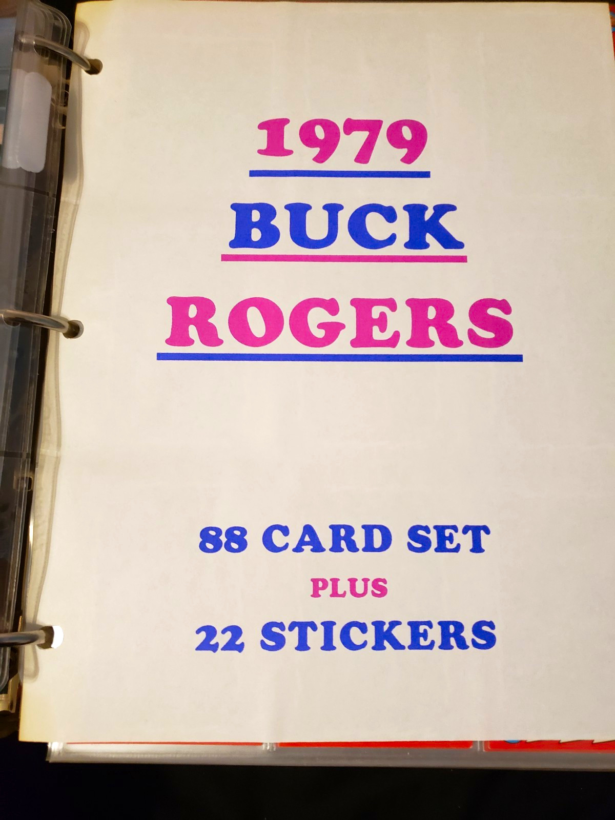 1979 Buck Rogers Complete Non-Sport Card Set 88 + 22 Stickers