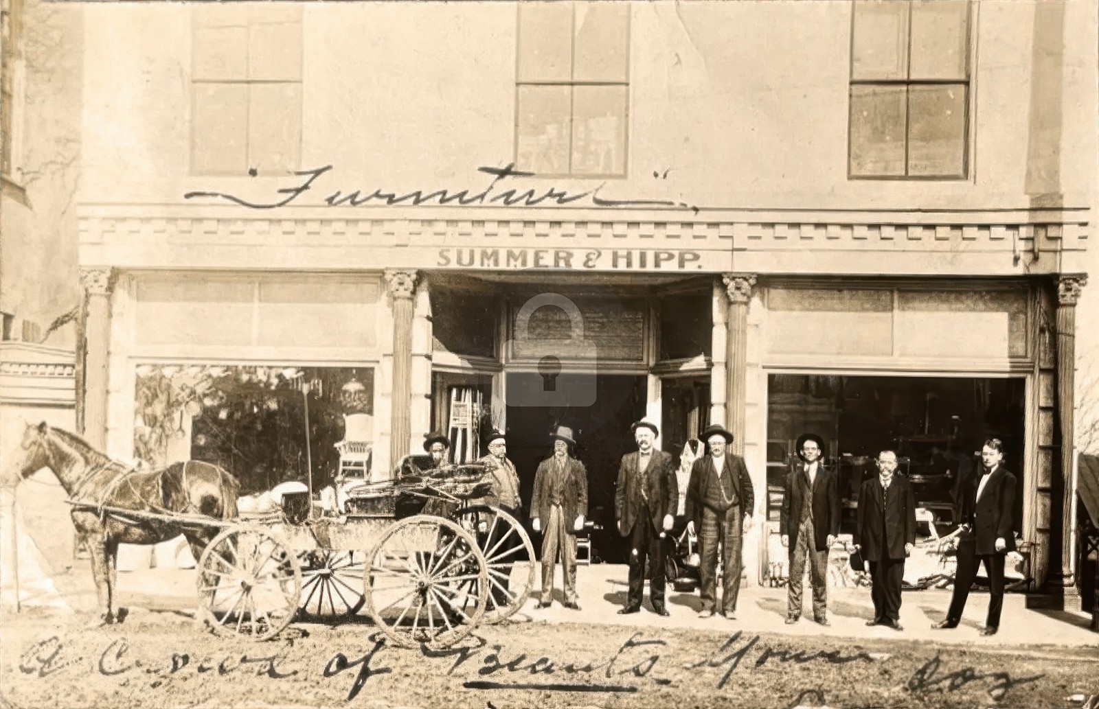 Newberry SC South Carolina SUMMER & HIPP Store 1900s RPPC Photo Postcard COPY