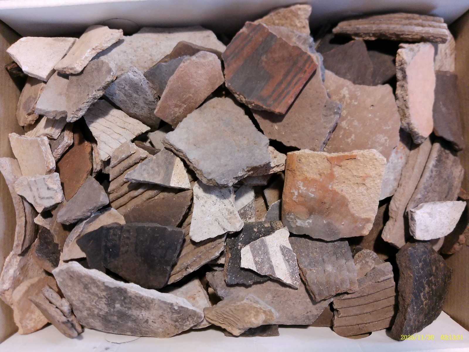 5 lbs Arizona Anasazi Pottery Shards, Prehistoric Indian Artifacts 