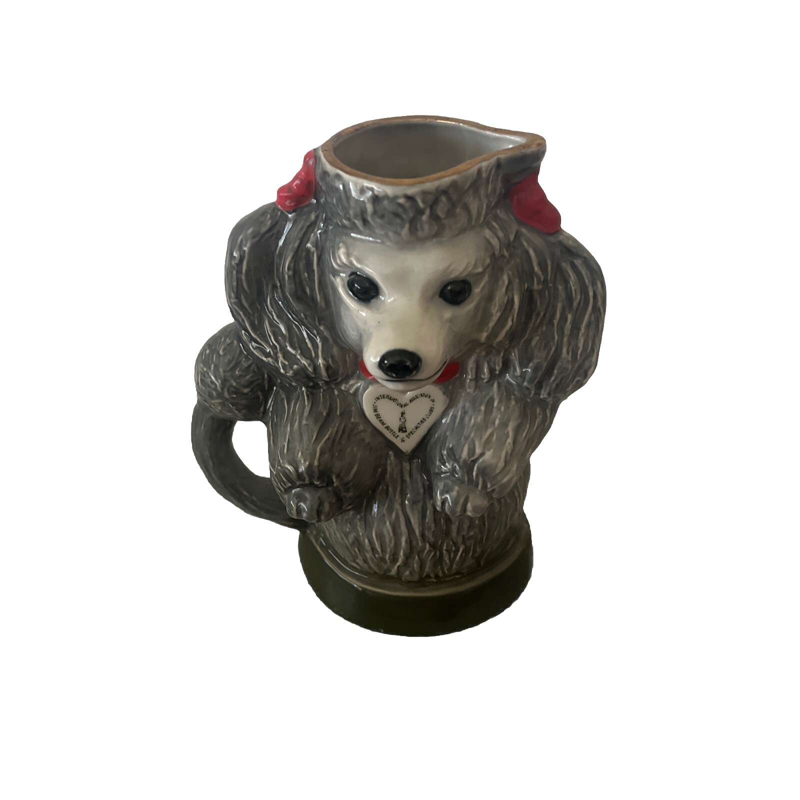 1977 James ( Jim ) Beam Distilling Co Regal China Gray Poodle Pitcher