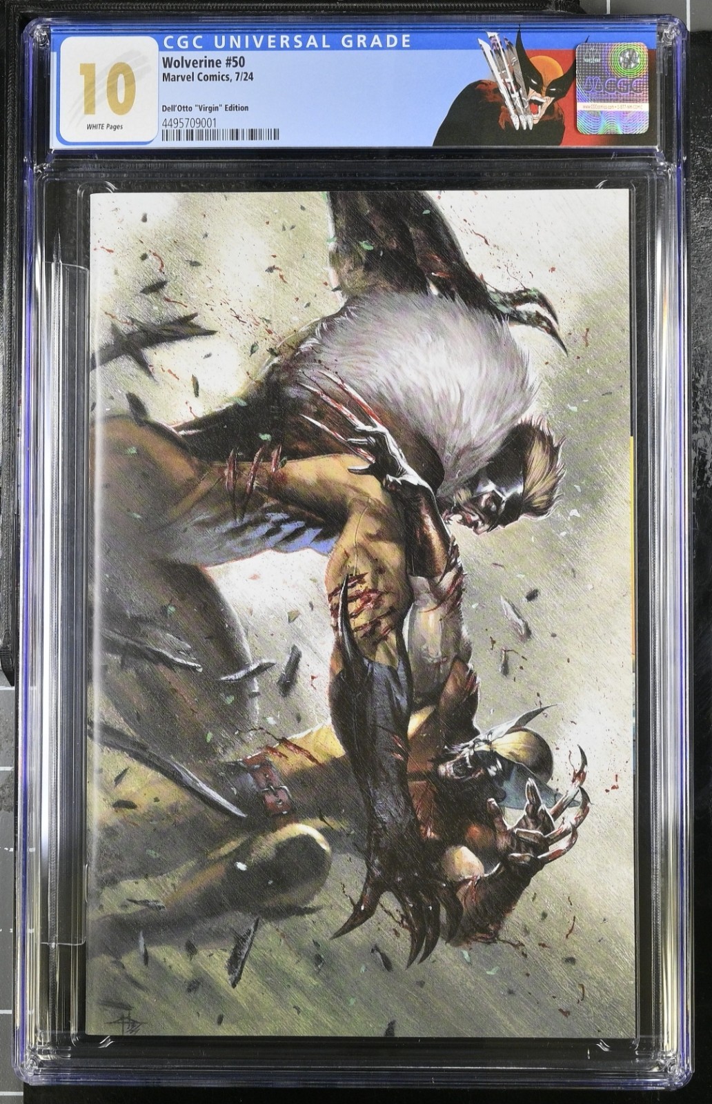 CGC GEM MINT 10.0 NOT 9.8 COMIC WOLVERINE #1 GABRIELLE DELL OTTO VIRGIN VARIANT