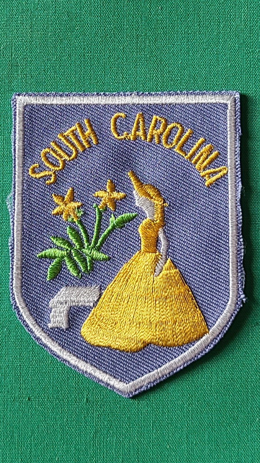 South Carolina Iron-On State Patch by Baxter Lane - Unwrapped Vintage - Free S&H
