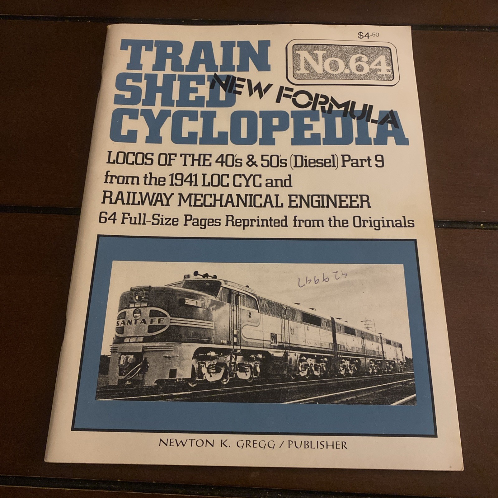 Vintage Railroad Book:  Train Shed Cyclopedia #64 Amazing Condition