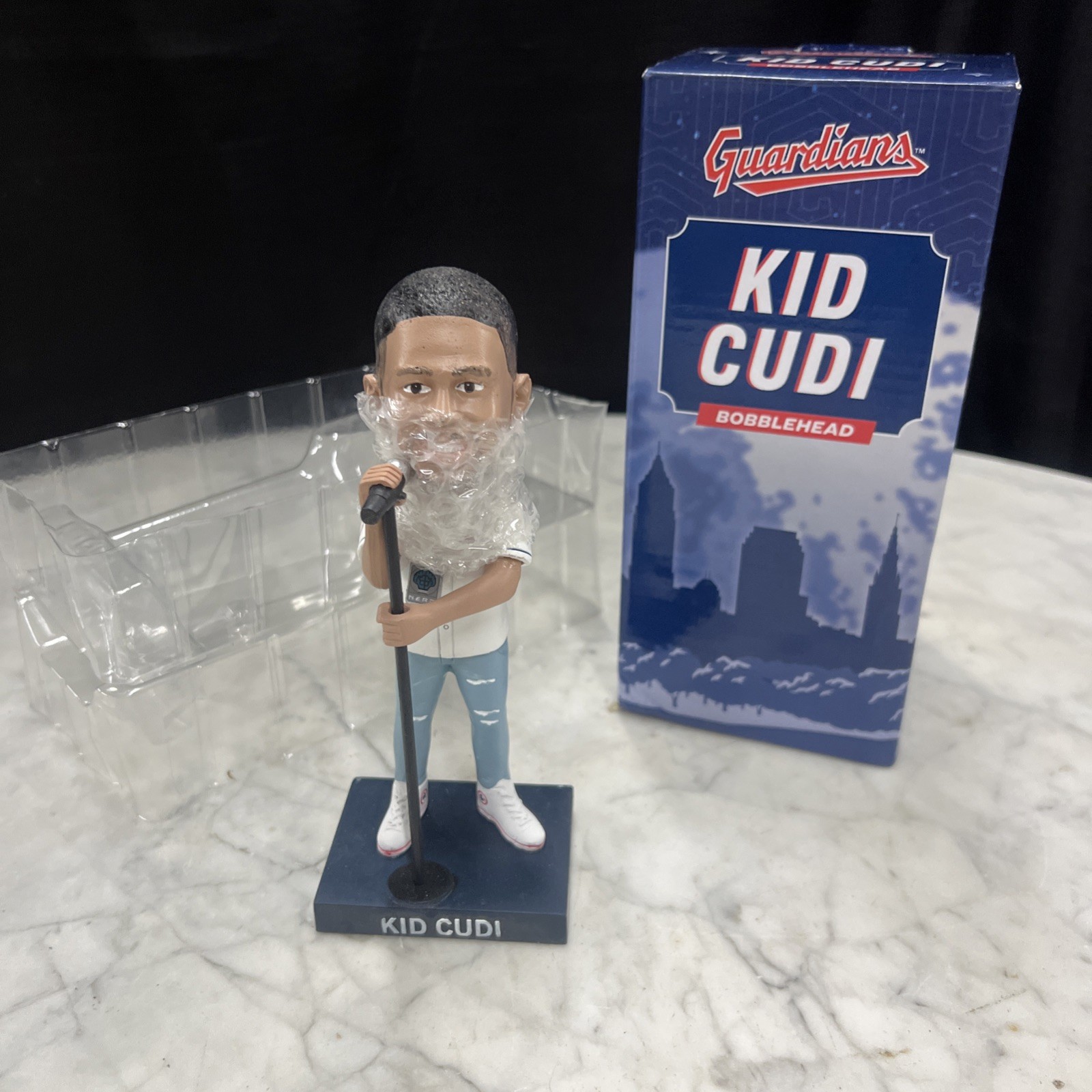2023 Cleveland Guardians Kid Cudi Bobblehead Scott Mescudi w/ Box Indians MLB