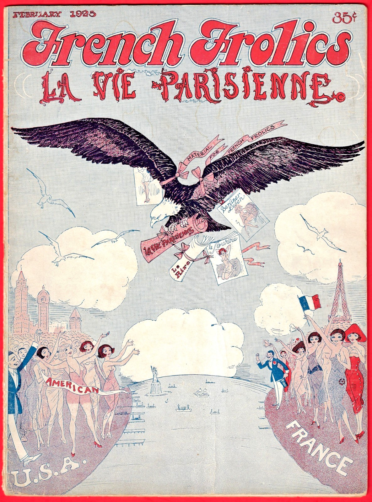 1925 French Frolics La Vie Parisienne mag. ~Vol I, No. 2 ~ In English ~ Risque
