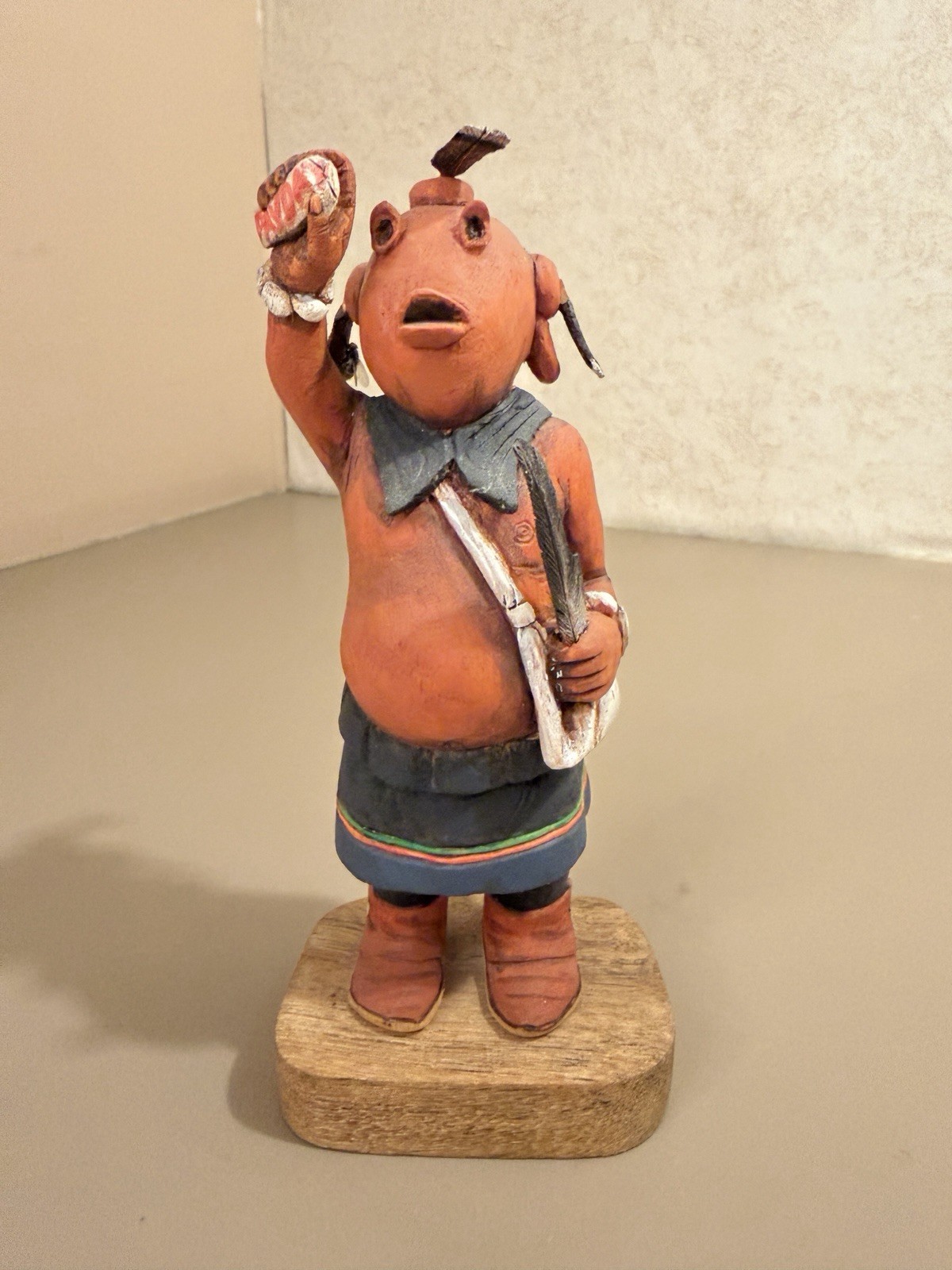 Mudhead Koyemsi Katchina By Hopi Carver Neil David Sr Mudhead Koyemsi Katchina By Hopi Carver Neil David Sr