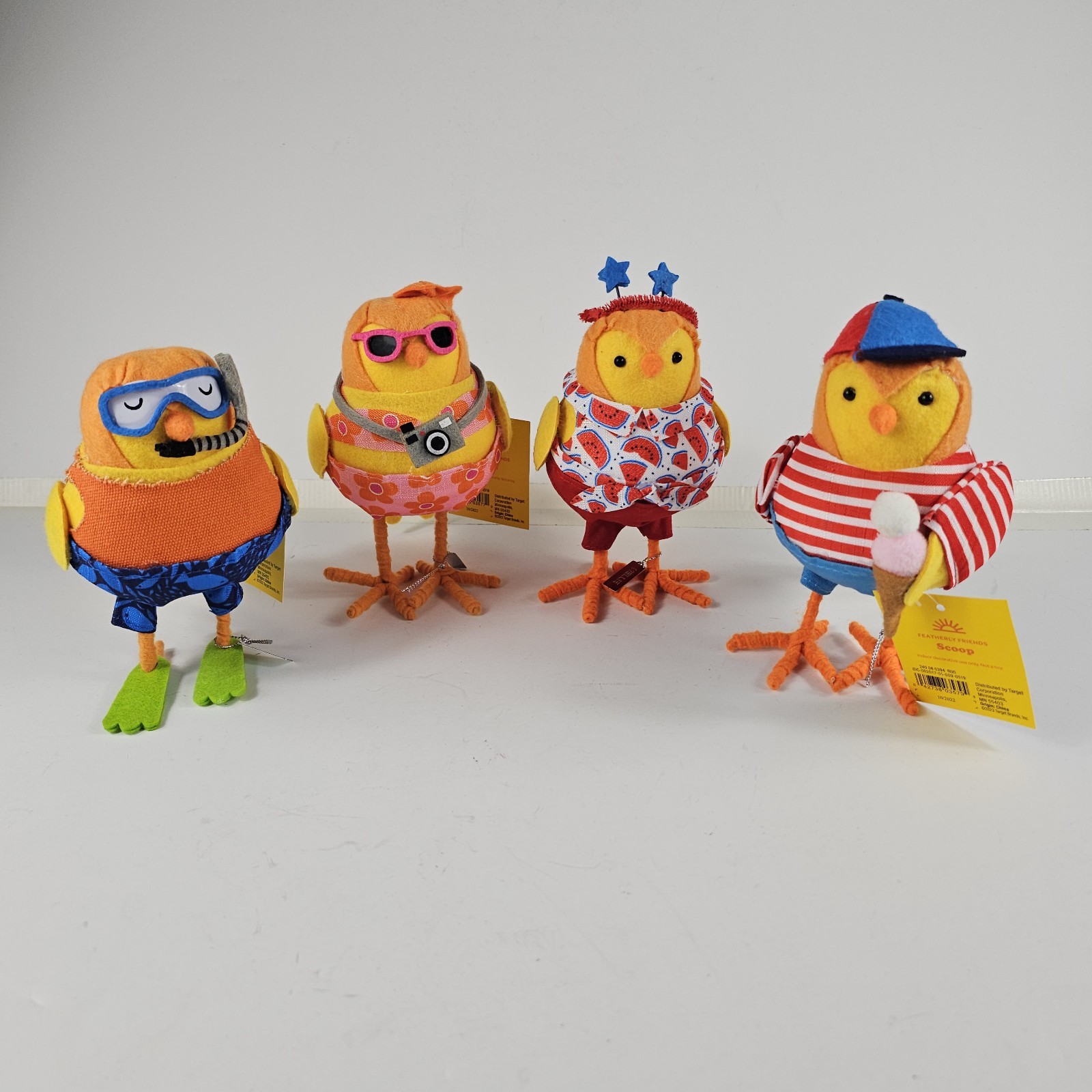 Target Birds 2022 Spritz Sun Squad Featherly Friends Summer Set Lot of 4