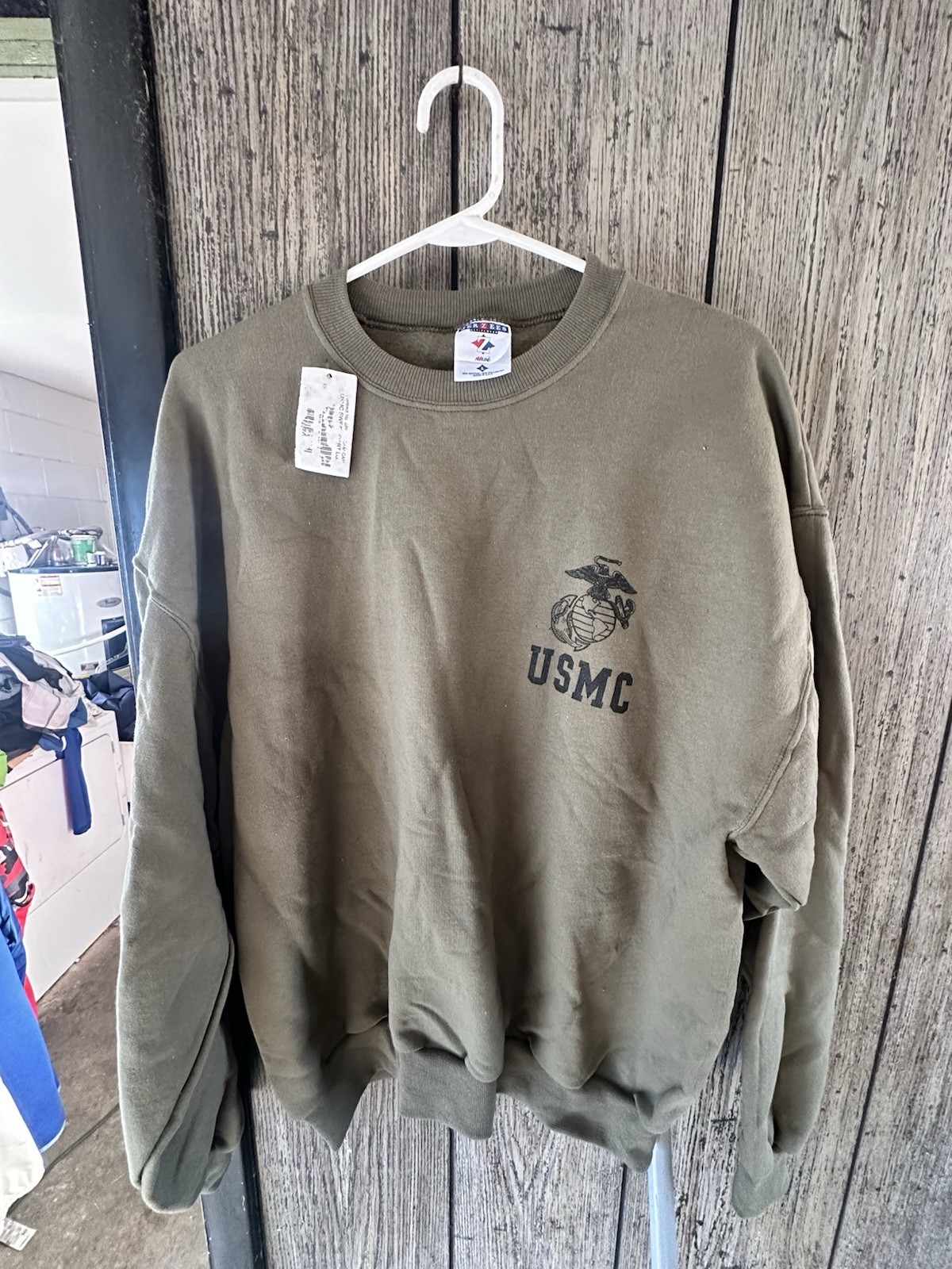 BRAND NEW USMC PT Sweatshirt  Marine Issue  Military Green - SMALL 