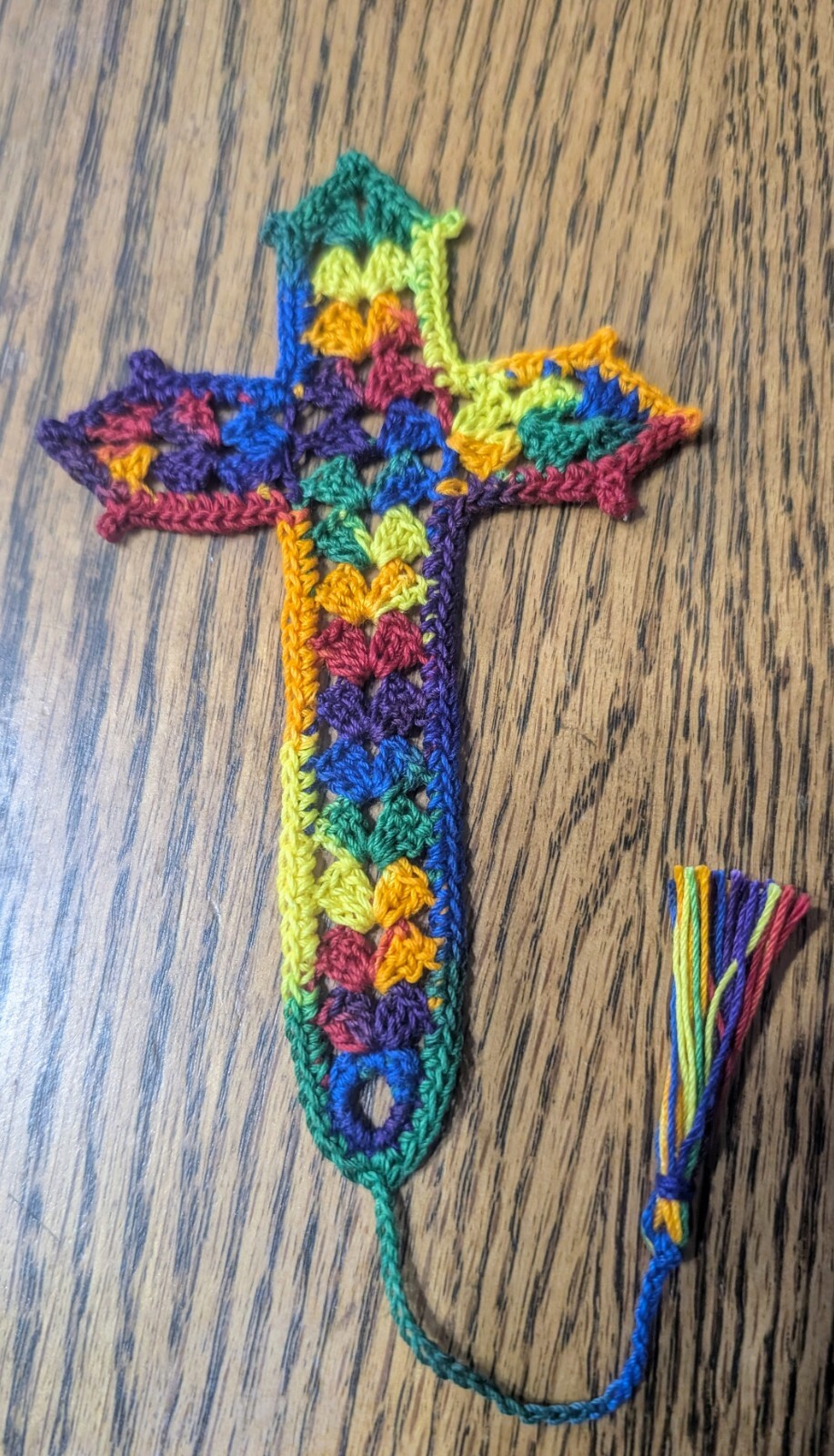 Multi-Color Cross Bookmark