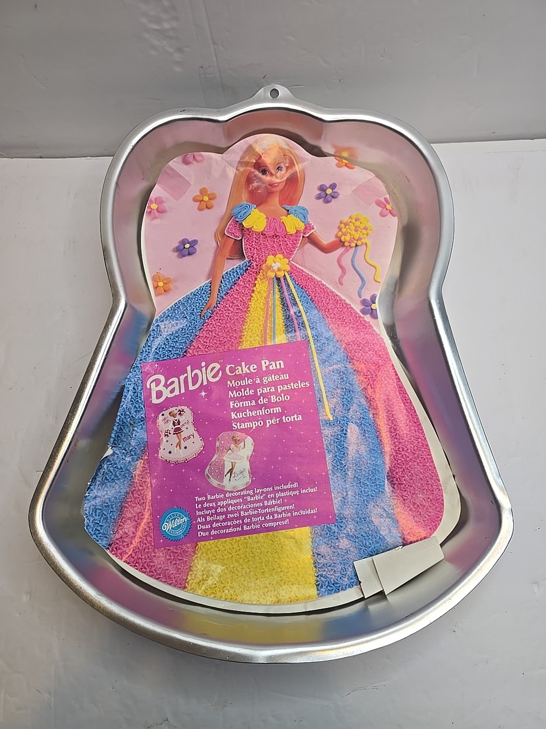 Wilton Barbie Cake Pan 1998 Aluminum 2105-3550 Birthday Party Baker Baking Wilton Barbie Cake Pan 1998 Aluminum 2105-3550 Birthday Party Baker Baking