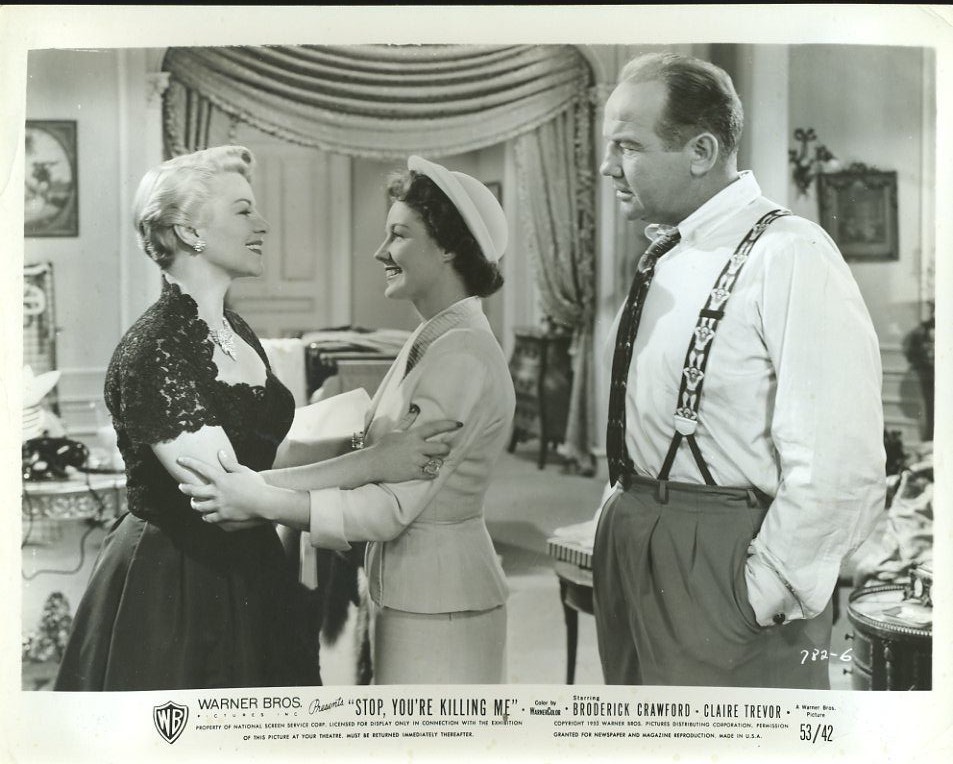 CLAIRE TREVOR VIRGINIA GIBSON BRODERICK CRAWFORD  1953  ORIG PHOTO X3832