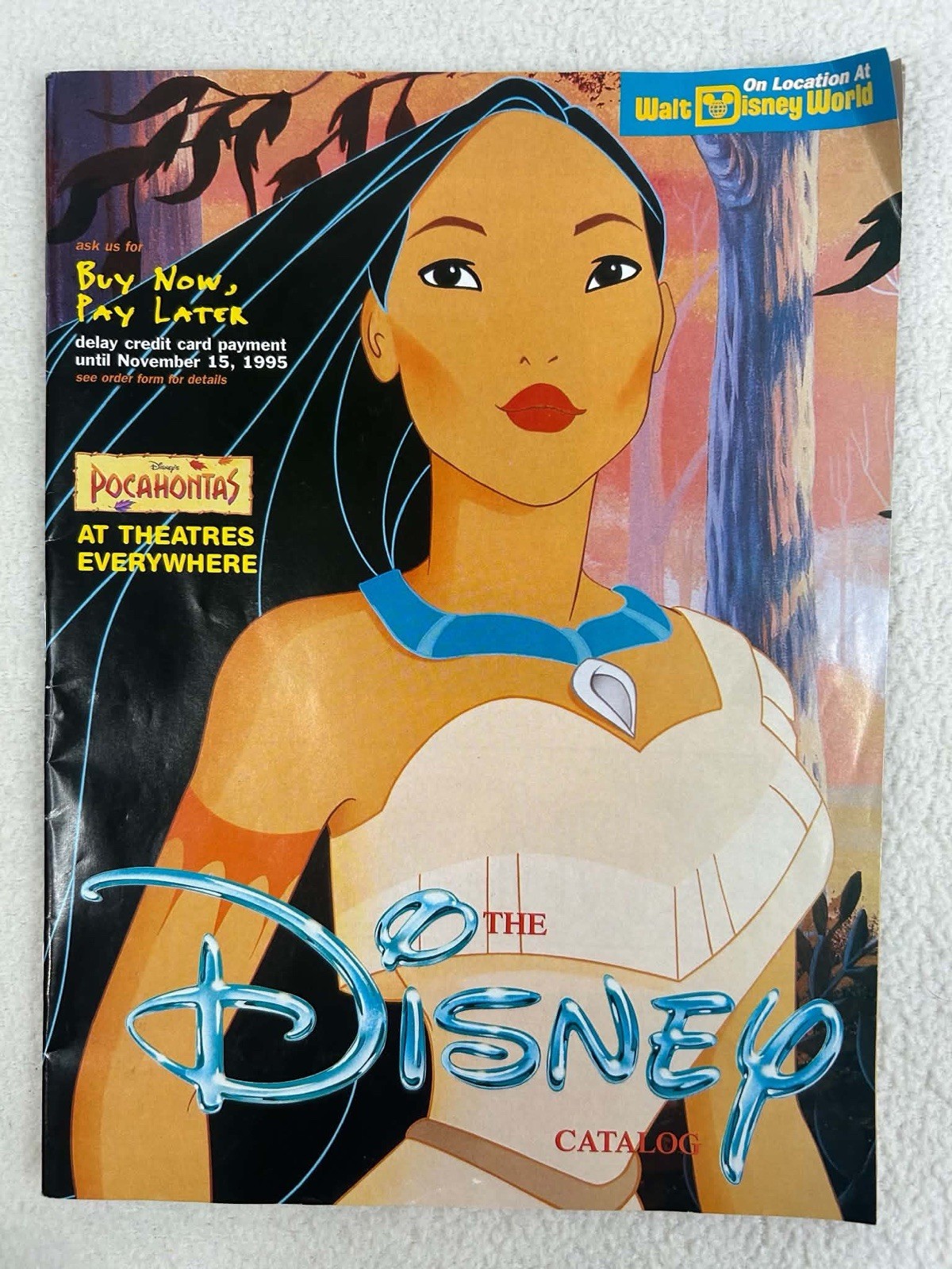 Vintage Disney Pocahontas Warner Brothers Catalog 1995