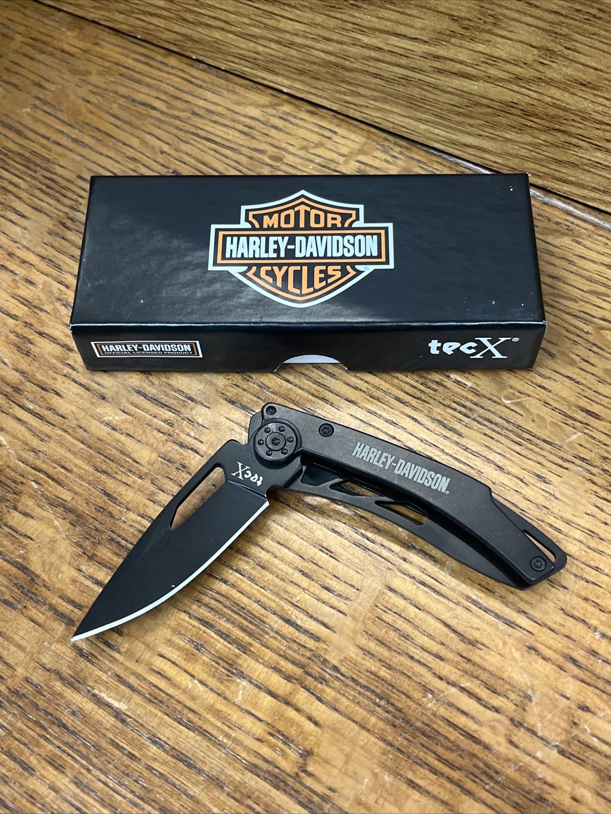 NEW HARLEY-DAVIDSON New Case Tec X Black Stonewash framelock Motorcycle knife NEW HARLEY-DAVIDSON New Case Tec X Black Stonewash framelock Motorcycle knife
