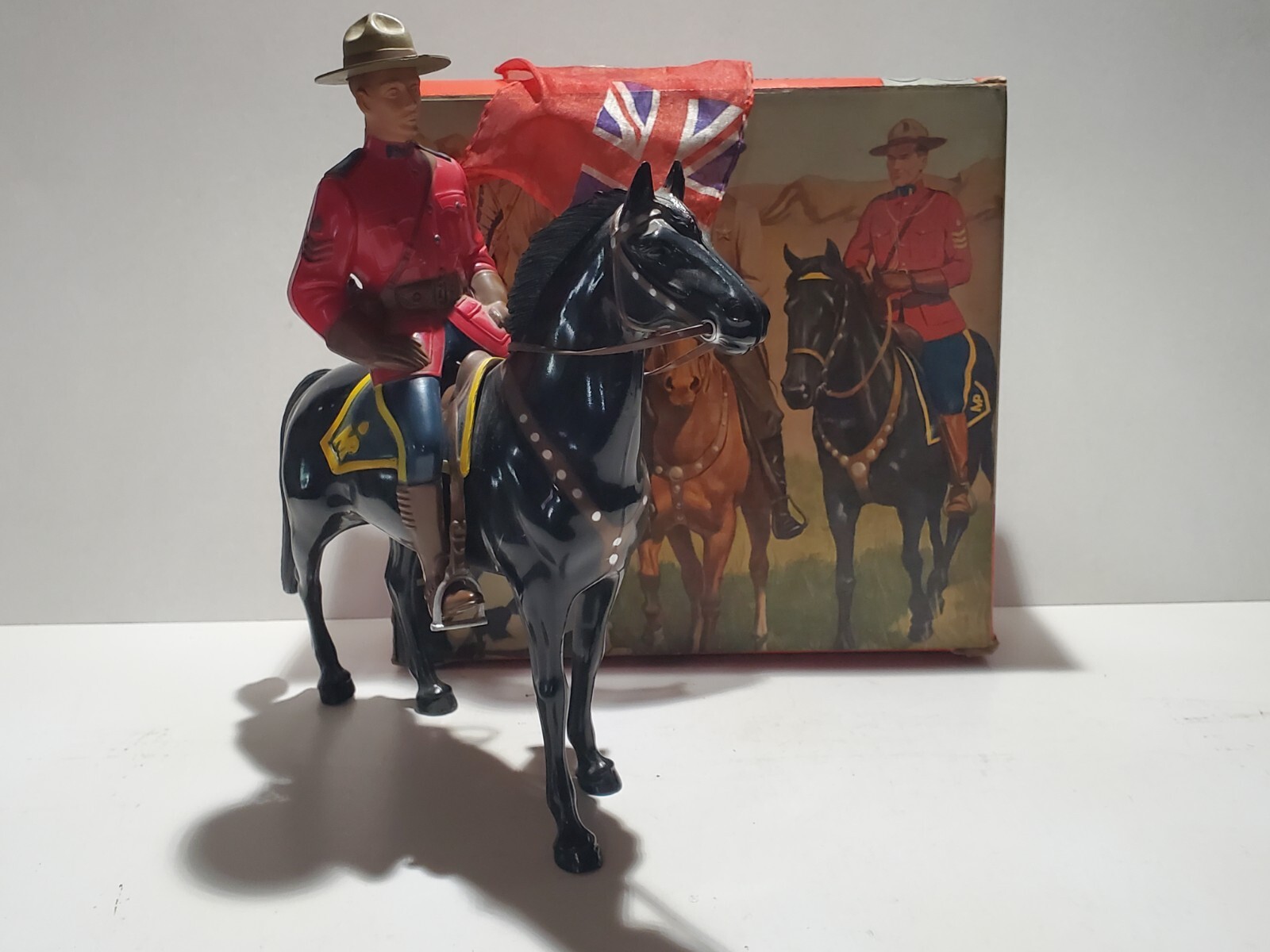 1950's Hartland Sgt. Lance O'Rourke R.C.M.P. Canadian Mountie Figure Horse w/Box