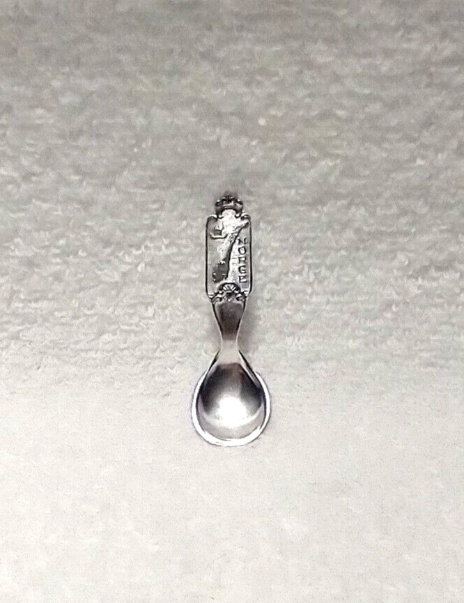 Vintage Solid 830 Silver Norwegian Souvenir Spoon