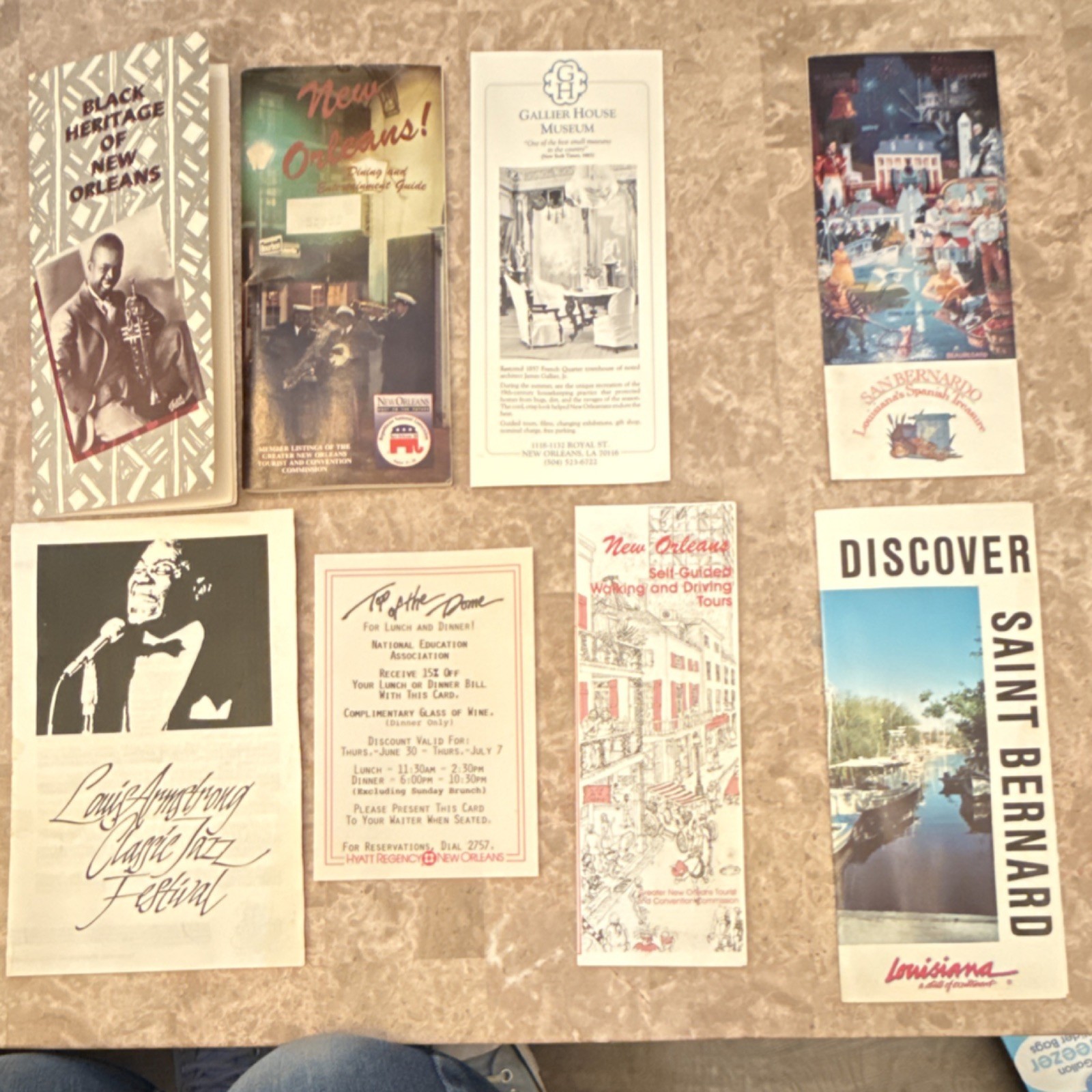Louisiana New Orleans Brochures, Festival Programs & Tour Guides Lot