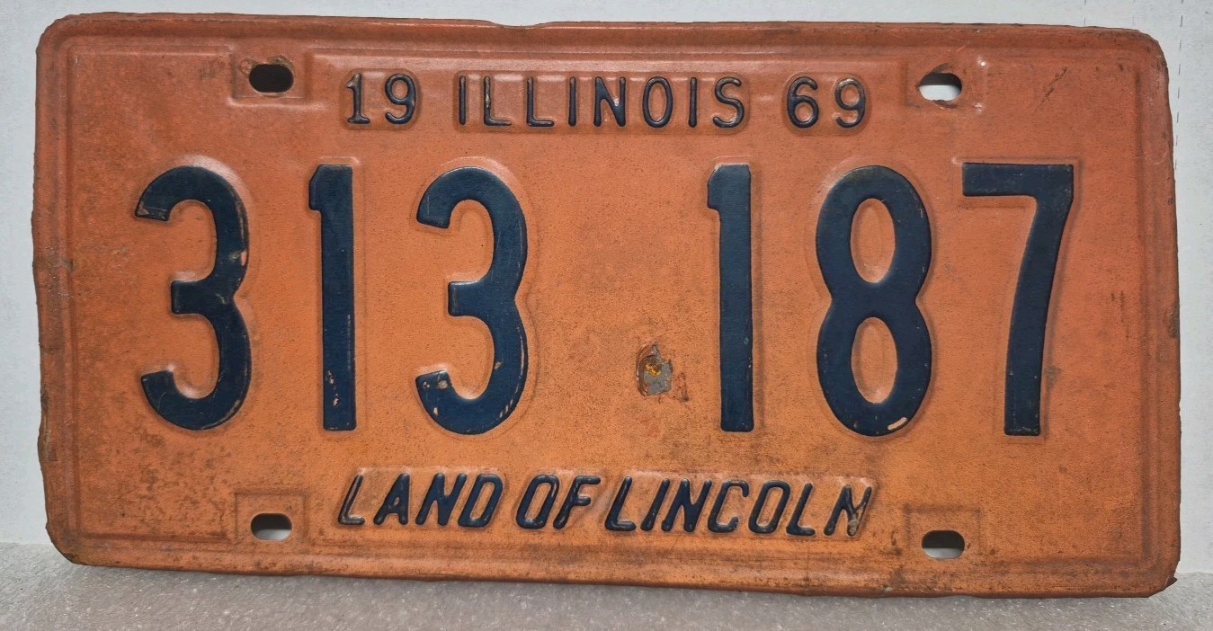 Vintage Original 1969 Illinois - Land Of Lincoln \