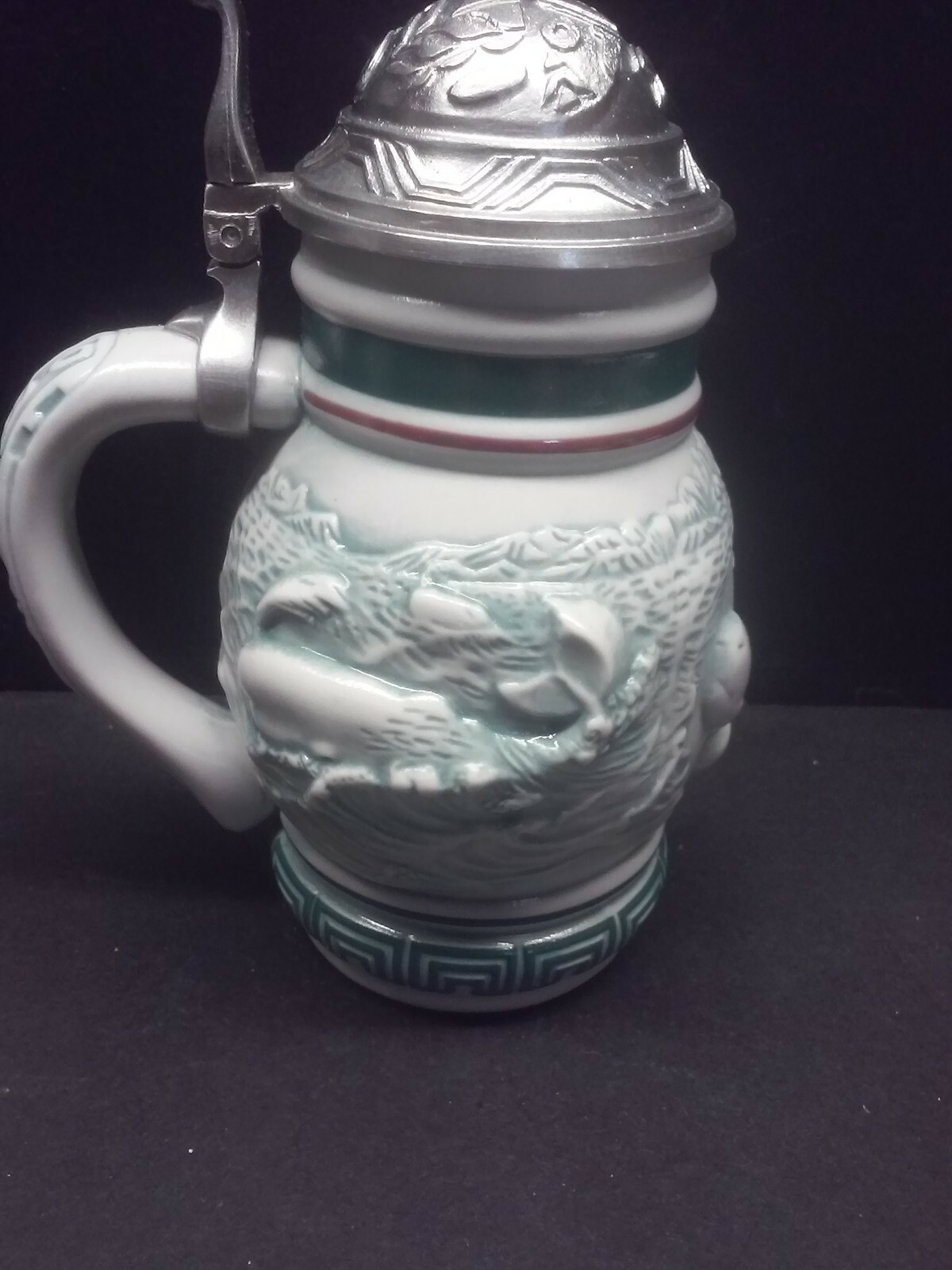 Avon Miniature Beer Stein Endangered Species SPERM WHALE Lidded