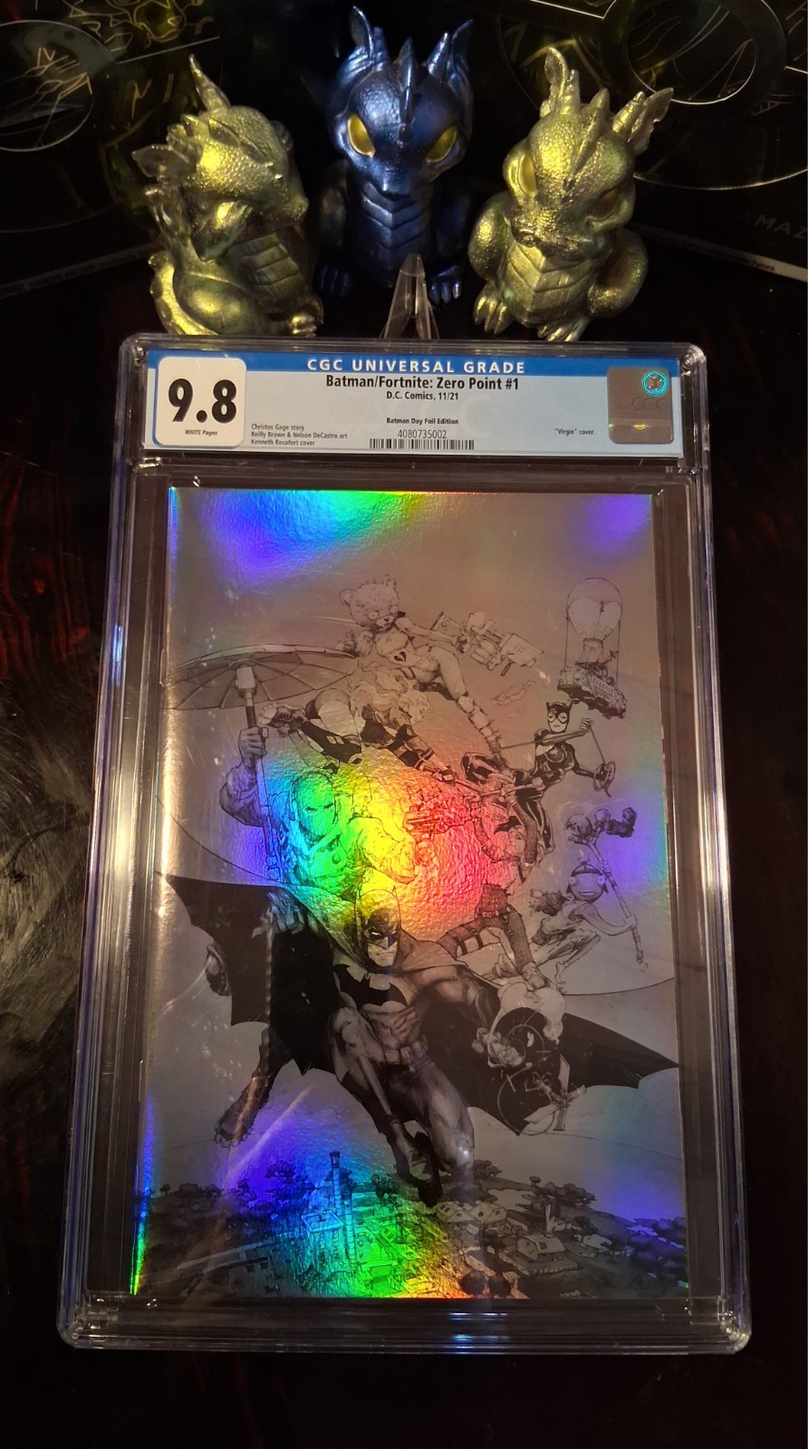 ✨️Batman/Fortnite: Zero Point #1 ~ 1:500 Virgin Cover ~ CGC 9.8 White Pages✨️
