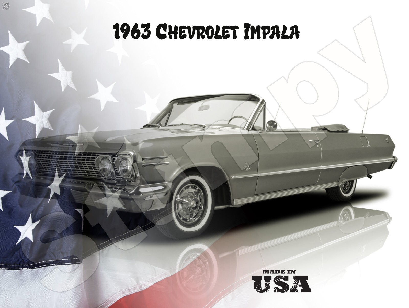 1963 Chevrolet Impala Metal Sign 9