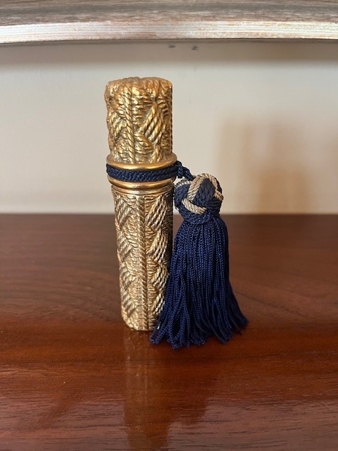 Vintage Isabel Canovas Robert Goossens Designed Gold Perfume Holder Vintage Isabel Canovas Robert Goossens Designed Gold Perfume Holder