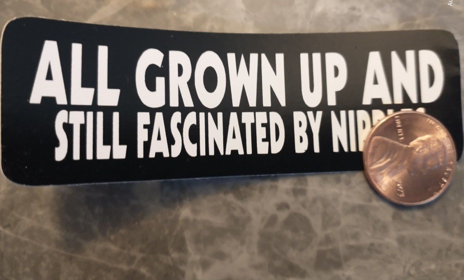 Small Hand made Decal sticker All Grown up and still fascinated by