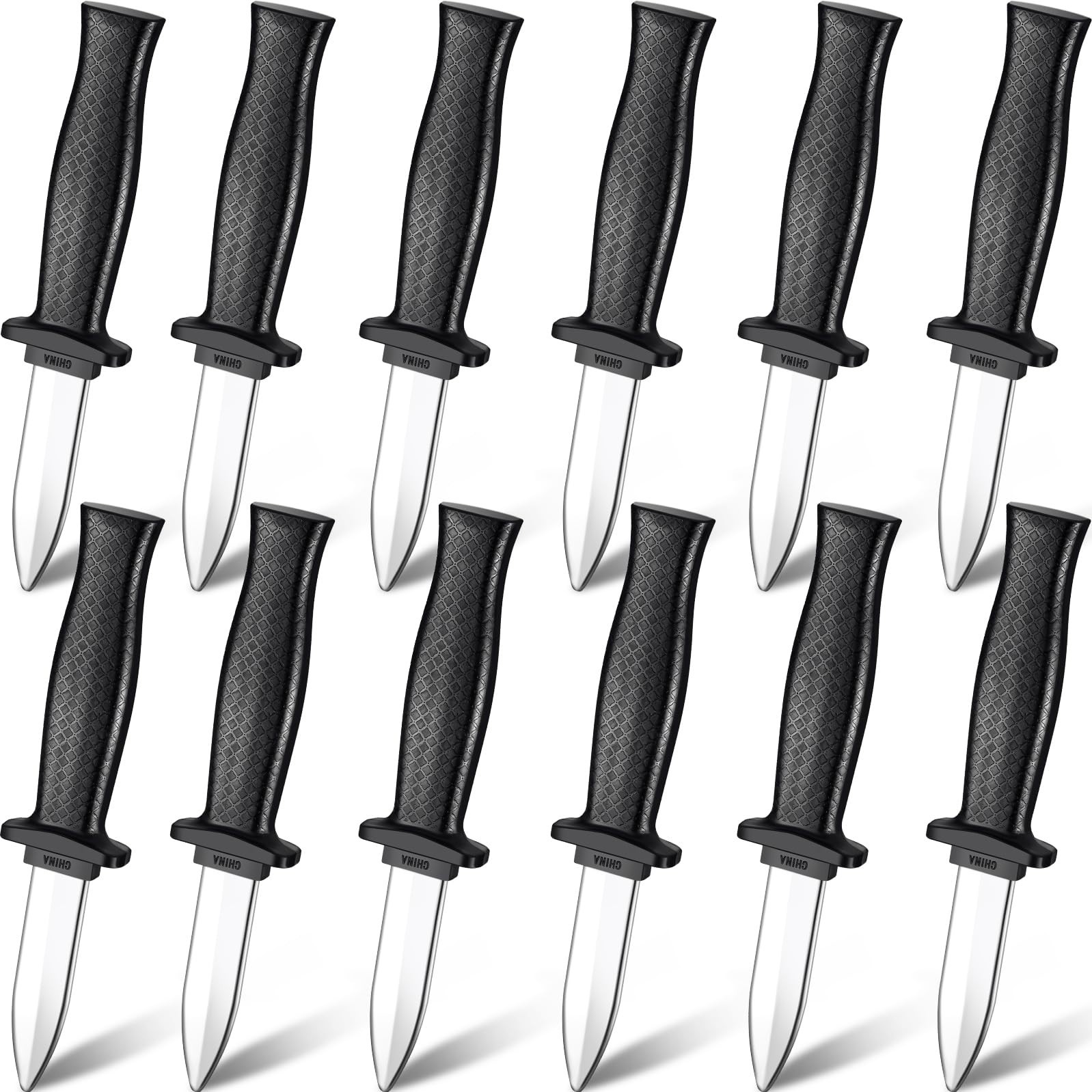 12 Pcs Retractable Fake Knife Props - Magic Toy Daggers, Retro Style, Party Fun