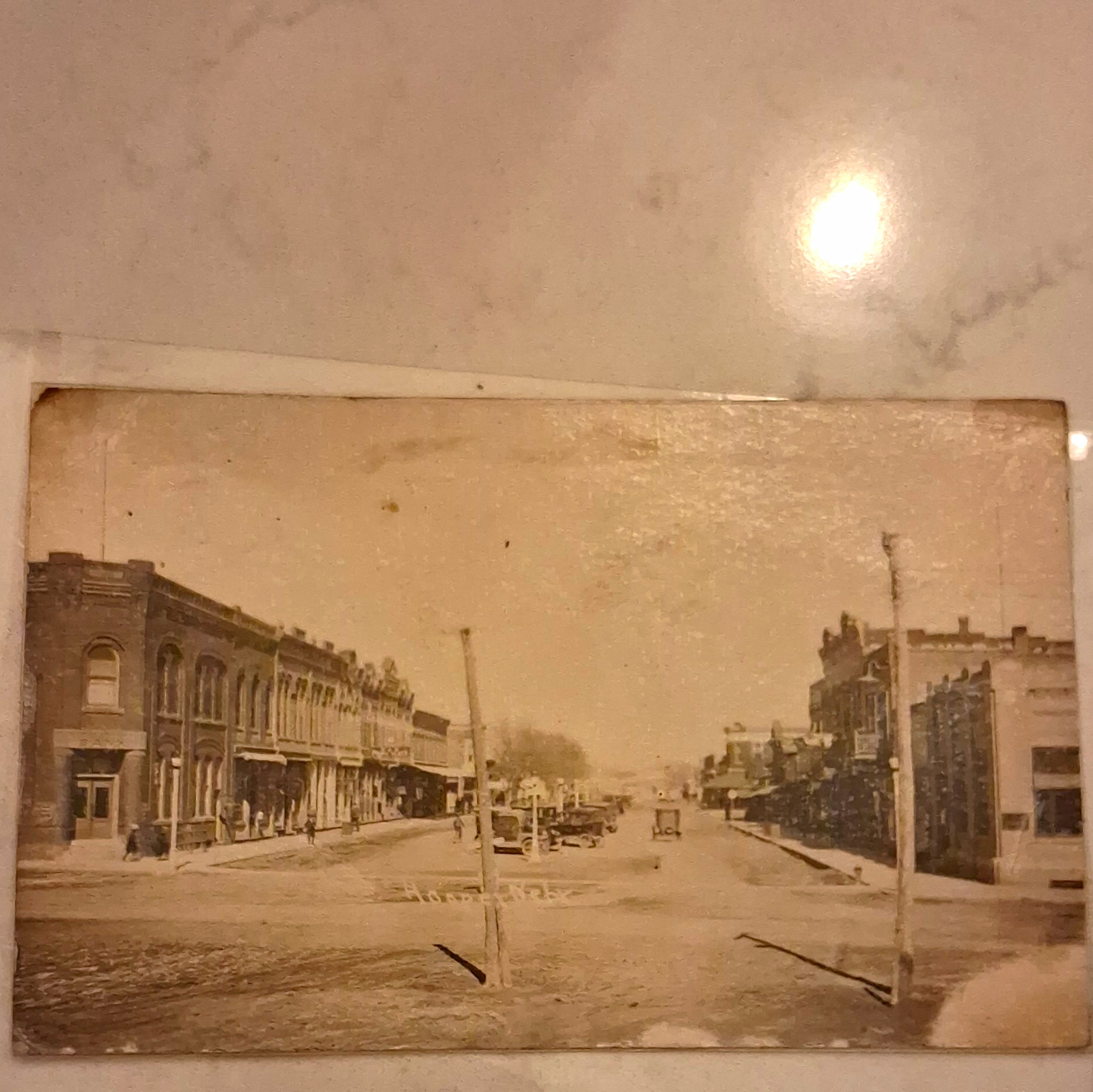 1922 Hooper Nebraska Main Street View RPPC Real Photo Postcard A.E. Hanna Photo