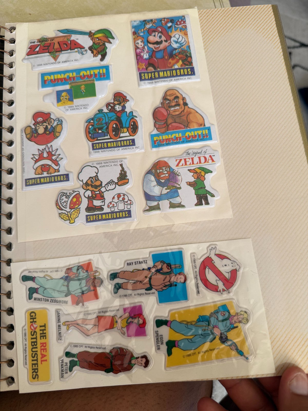 Childhood Sticker Album Collection from the 1980s and 1990s