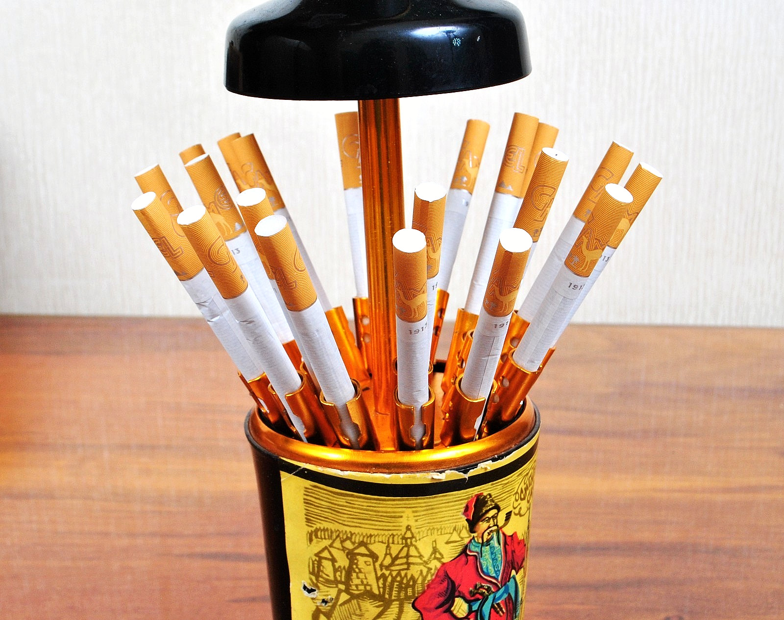 RAR vintage new table Cigarette Case in the shape of a bottle - Spotykach 1970s