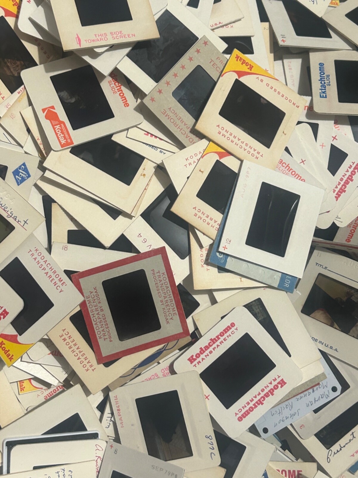 Lot Of 200 Random 35mm Slides 1950s 60s-80s Kodachrome Mix Crafting Junk Journal