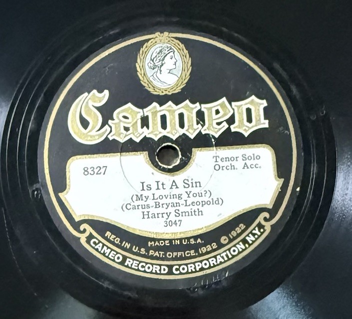 Cameo 78 RPM Harry Smith Sid Gary Is It A Sin / Sonny Boy 8327 Cameo 78 RPM Harry Smith Sid Gary Is It A Sin / Sonny Boy 8327