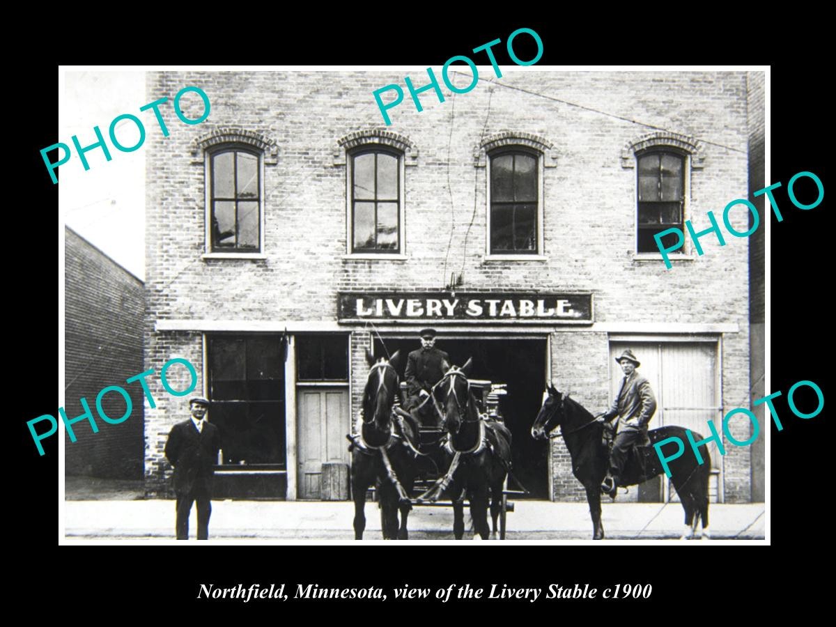 Northfield Minnesota View Of The Livery Stables c1900 Old Large Historic Photo Northfield Minnesota View Of The Livery Stables c1900 Old Large Historic Photo